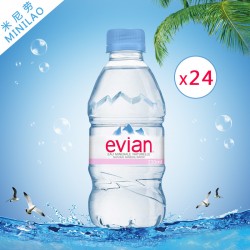 法國Evian依云正品天然礦泉水330ml*24支 進(jìn)口礦泉水批發(fā)代理