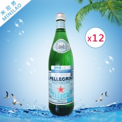 意大利進口圣培露充氣天然礦泉水 批發(fā) 若堿性水750ml*12整箱起批