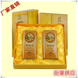 福祿雙全禮盒套裝【小麥胚芽油+核桃油】高端食用油