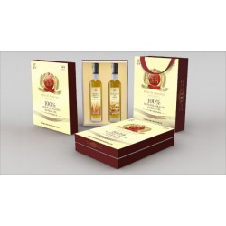 健康搭檔禮盒套裝【小麥胚芽油+葡萄籽油】高端食用油