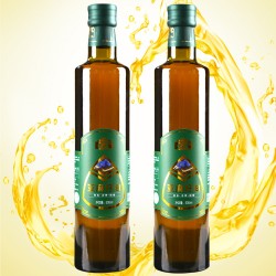 內(nèi)蒙古產(chǎn)地純天然冷榨亞麻籽油 蒙谷香亞麻籽油 500ml