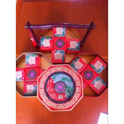 14年新品首發(fā) 超漂亮1200g三層提籃 高檔次秀美天下廣式月餅禮盒