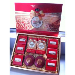 廠家直銷超高性價(jià)比禮盒月餅 瓷福月餅 紅盒喜慶裝上海鑫春花月餅