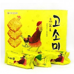 韓國(guó)進(jìn)口 好麗友大高笑美餅干 芝麻酥脆餅干 整箱12盒/箱