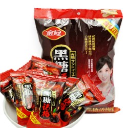 福建特產(chǎn)正宗金冠黑糖話梅糖棒棒糖 468g袋裝 年貨喜慶糖果 熱賣