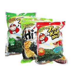 泰國進(jìn)口零食 小老板TaoKaeNoi 日式炸紫菜 海苔片36g，整箱48包