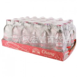 泰國進口 大象牌蘇打水 無糖蘇打水 24瓶/箱 批發(fā)