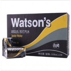 屈臣氏 Watsons 蘇打水 蘇打汽水拉罐330ml*24/箱