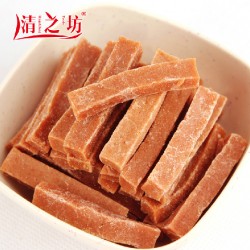 清之坊正品熱銷高鈣瓊脂山楂條 酸甜可口蜜餞零食200g/袋 30袋/箱