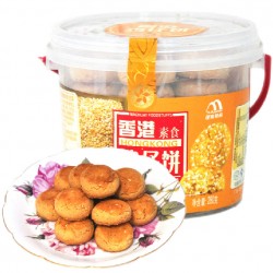 香港傳統(tǒng)美食雞仔餅腰果味榛子味曲奇餅干小吃點(diǎn)心280克12桶/箱