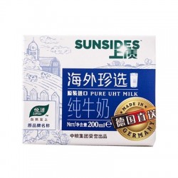 進(jìn)口德國直送中糧上質(zhì)海外珍選純牛奶 進(jìn)口全脂牛奶200ml*20盒/箱