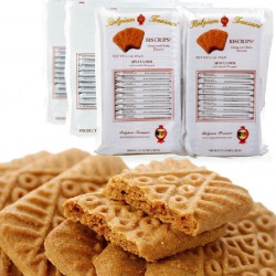 比利時(shí)進(jìn)口 珍愛(ài)焦糖餅干 BISCRIPS比和情焦糖餅干好吃 12包/箱