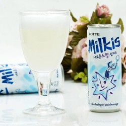 韓國進口 lotte樂天牛奶蘇打汽水 奶味汽水飲料 250ml*30罐