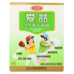 三元愛益學(xué)生配方奶粉400g 補鈣有營養(yǎng)健康奶粉 即食奶粉廠家批發(fā)