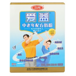 特價中老年配方奶粉 400g袋裝 專為中老年設(shè)計三元愛益奶粉