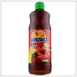 新的蘋果汁 濃縮果汁水果飲料\新的蘋果味840ML雞尾酒輔料