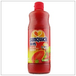 新的草莓汁 濃縮果汁水果飲料\新的草莓番石榴840ML