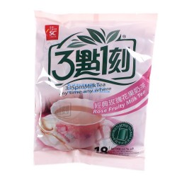 奶茶臺灣進口食品批發(fā) 3點1刻經(jīng)典玫瑰花果奶茶 三點一刻奶茶360g