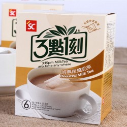 臺灣進口食品批發(fā)3點1刻炭燒奶茶多口味港式/玫瑰/伯爵/原味120g