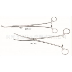 醫(yī)療廠家 婦科 腹腔鏡手術(shù)器械：普通宮頸鉗（彎頭） 可調(diào)宮頸鉗