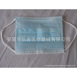 新鄉(xiāng)市華康加厚型一次性三層無(wú)紡布口罩 防塵口罩 醫(yī)用口罩 鐵絲