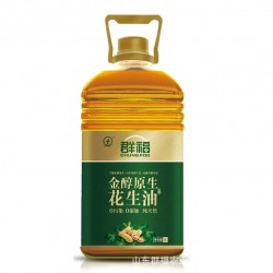 花生油特價批發(fā) 廠家供應(yīng)優(yōu)質(zhì)食用油 群福5L*4 金醇原生花生油