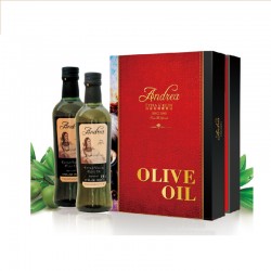 西班牙原裝進口 特級初榨橄欖油 安德莉娜 百年經(jīng)典禮盒750ml *2