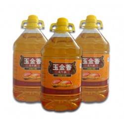 食用油/植物油/山東純正花生油/玉金香壓榨一級花生油4L特惠搶購