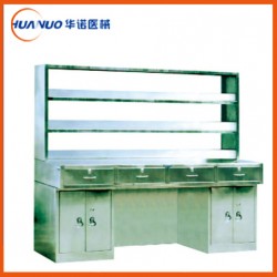 全不銹鋼工作臺  工作臺器械臺 全不銹鋼Ⅰ型工作臺(帶試劑架)